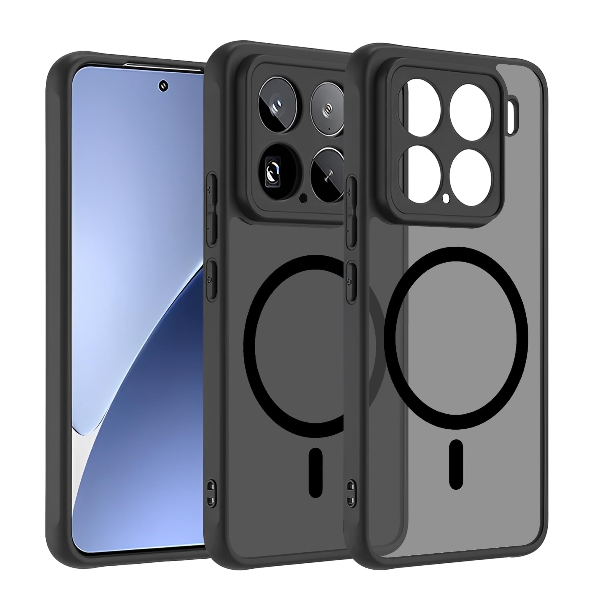 Amazon.co.jp: Kakuki 半透明 For Xiaomi 15 ケース【Magsafe対応